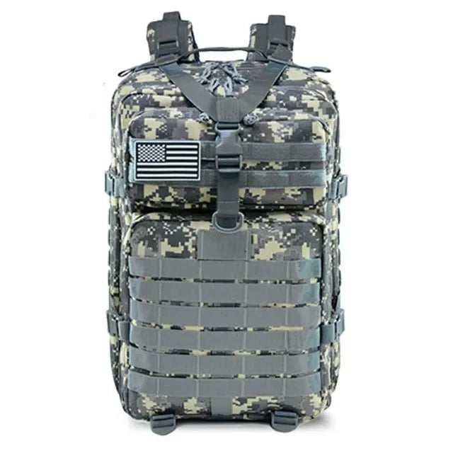 Tan Grey Army Waterproof Adventure Backpack